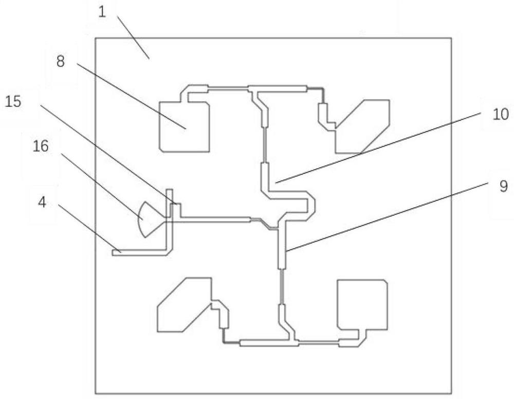 Circularly polarized microstrip antenna, OBU device and vehicle glass