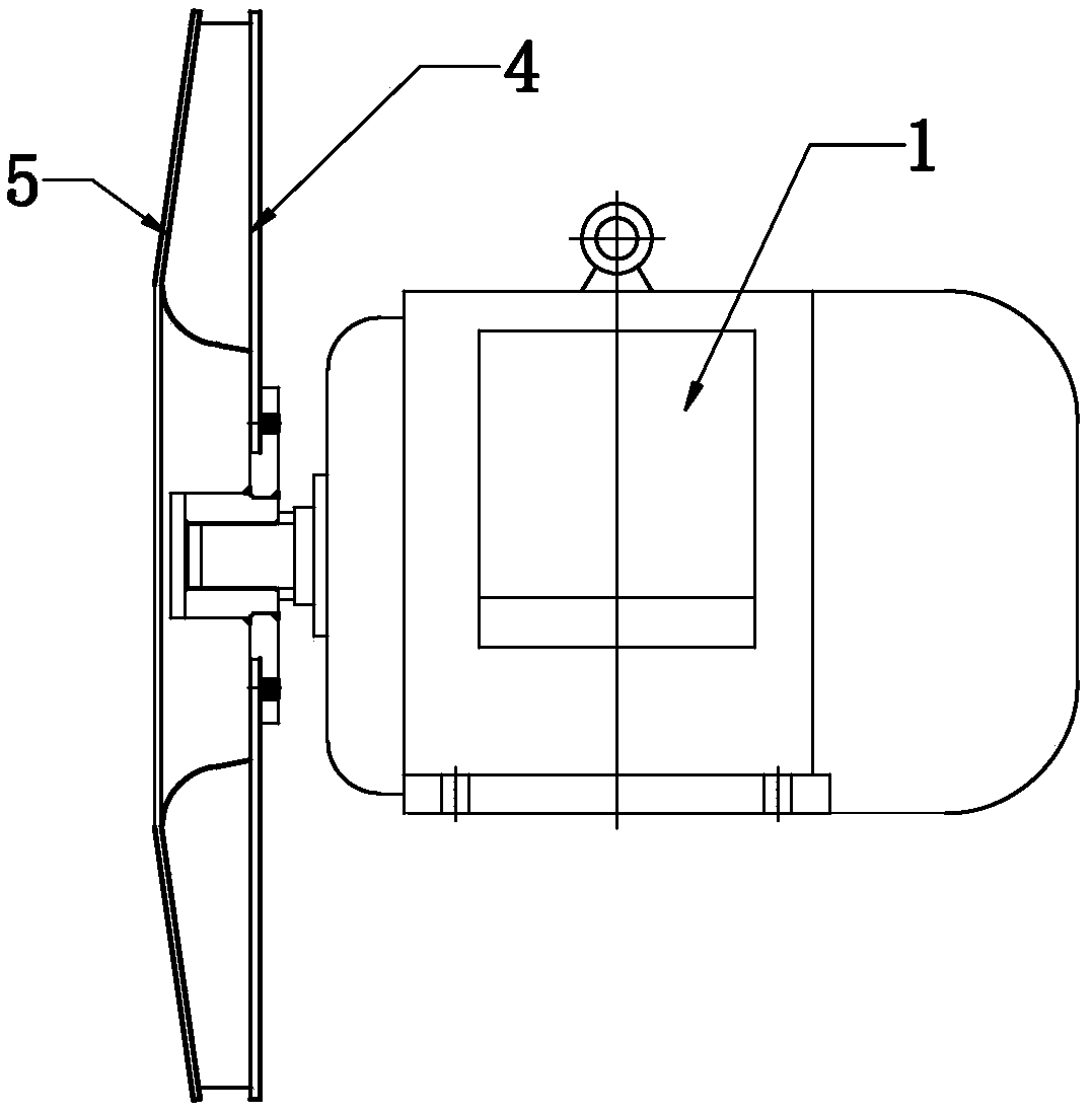 Single-suction single-stage centrifugal fan with medium-high pressure and medium-large flow