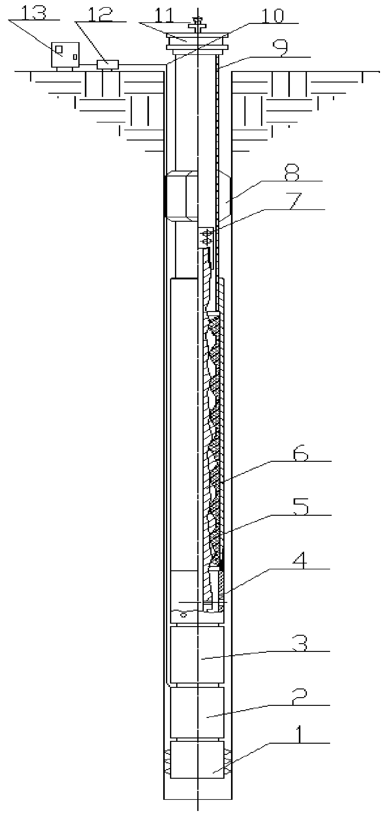 Oil-submerged hollow rotor screw pump oil extraction device