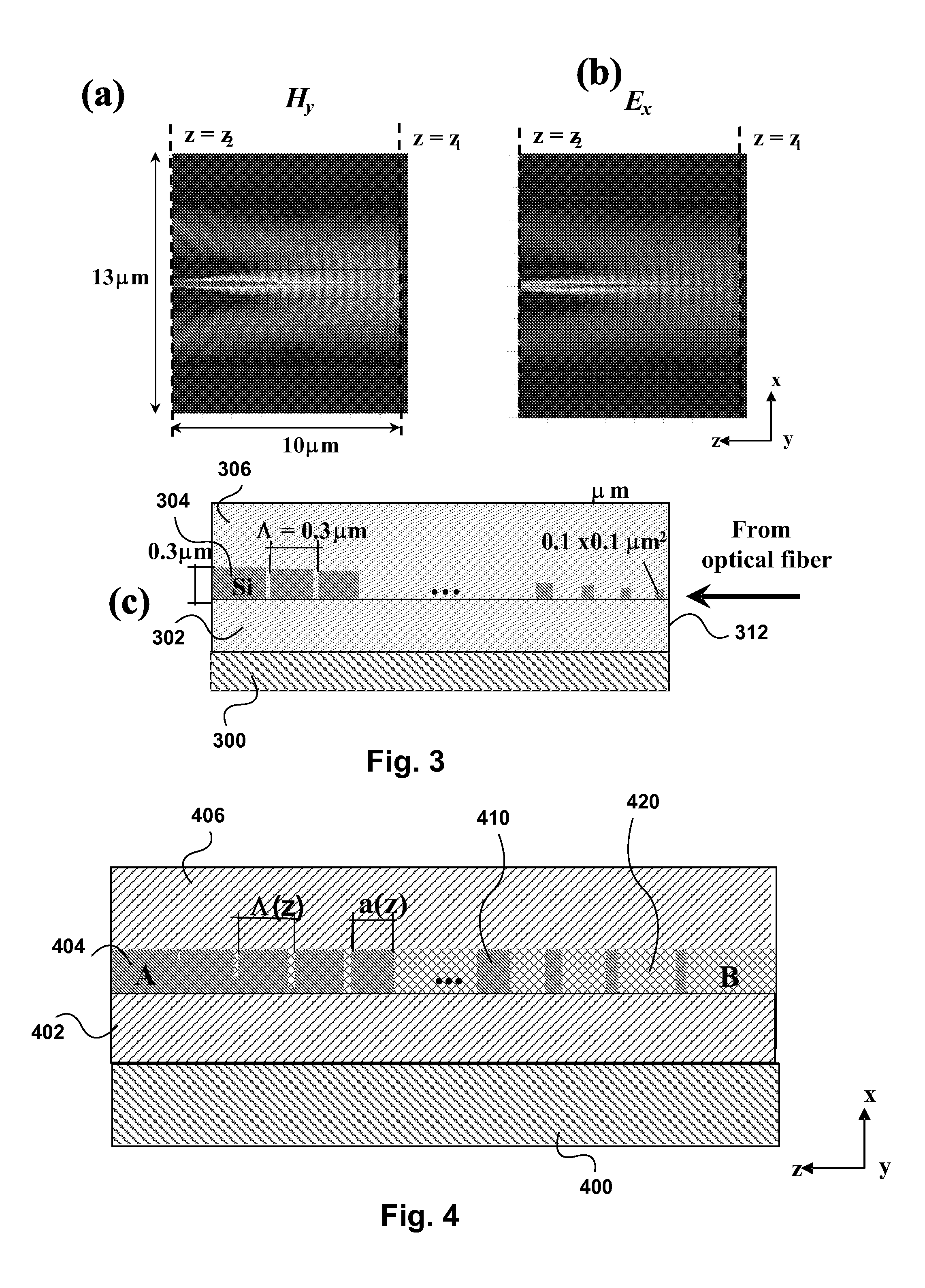 Interface Device For Performing Mode Transformation in Optical Waveguides