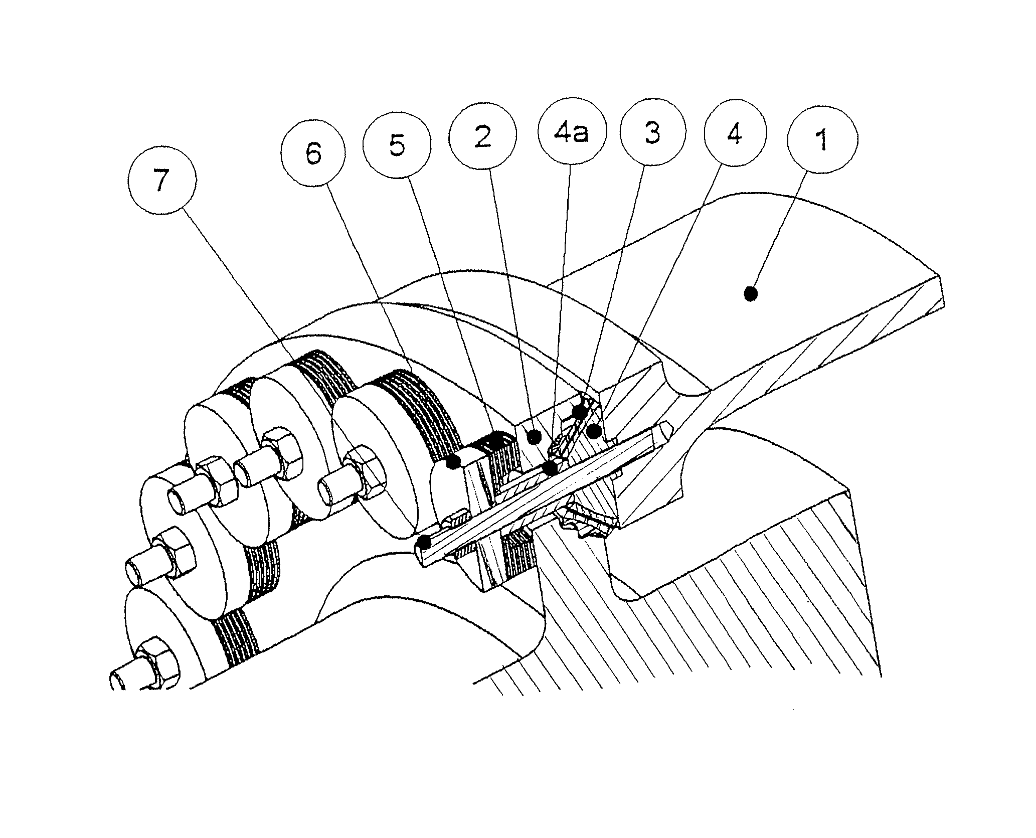 Asymmetrical mounting