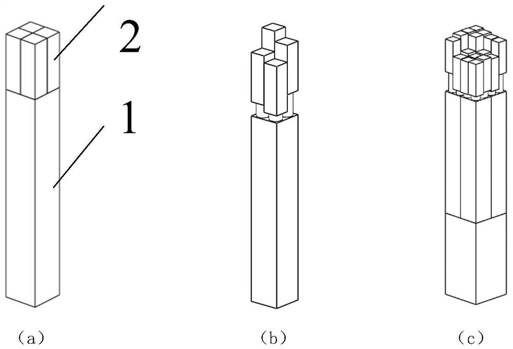 Multistage flexible extrusion forming method for sand mold