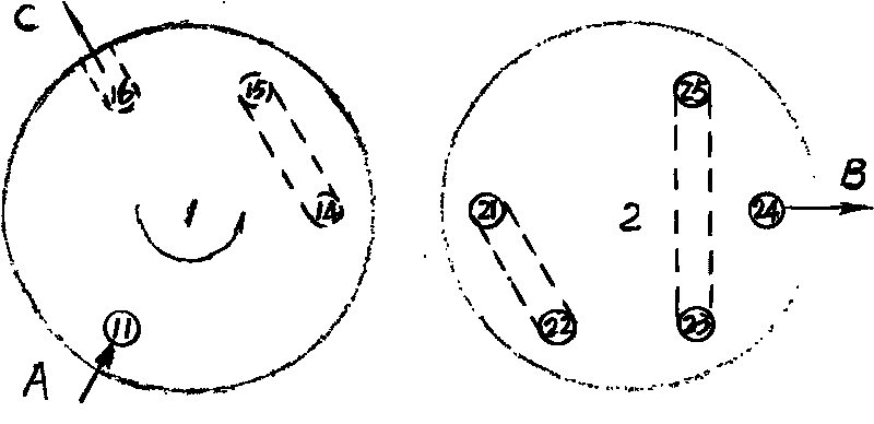 Segment connection method of pipes of multi-machine base water purifier