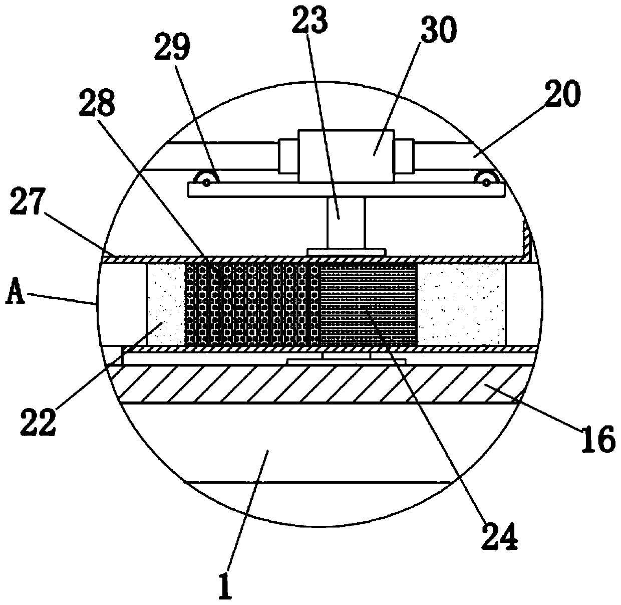 Anesthetic waste gas extraction device for anesthesia departments