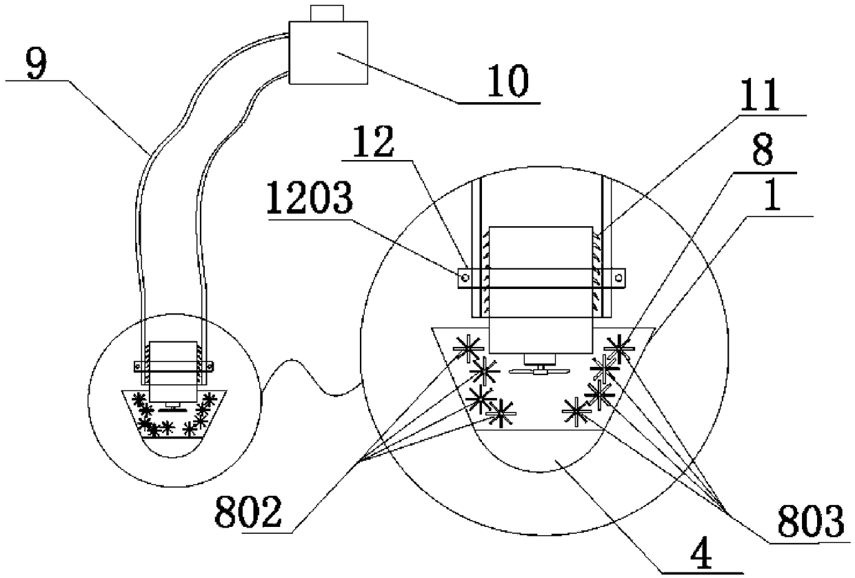 Foundation pit pumping device