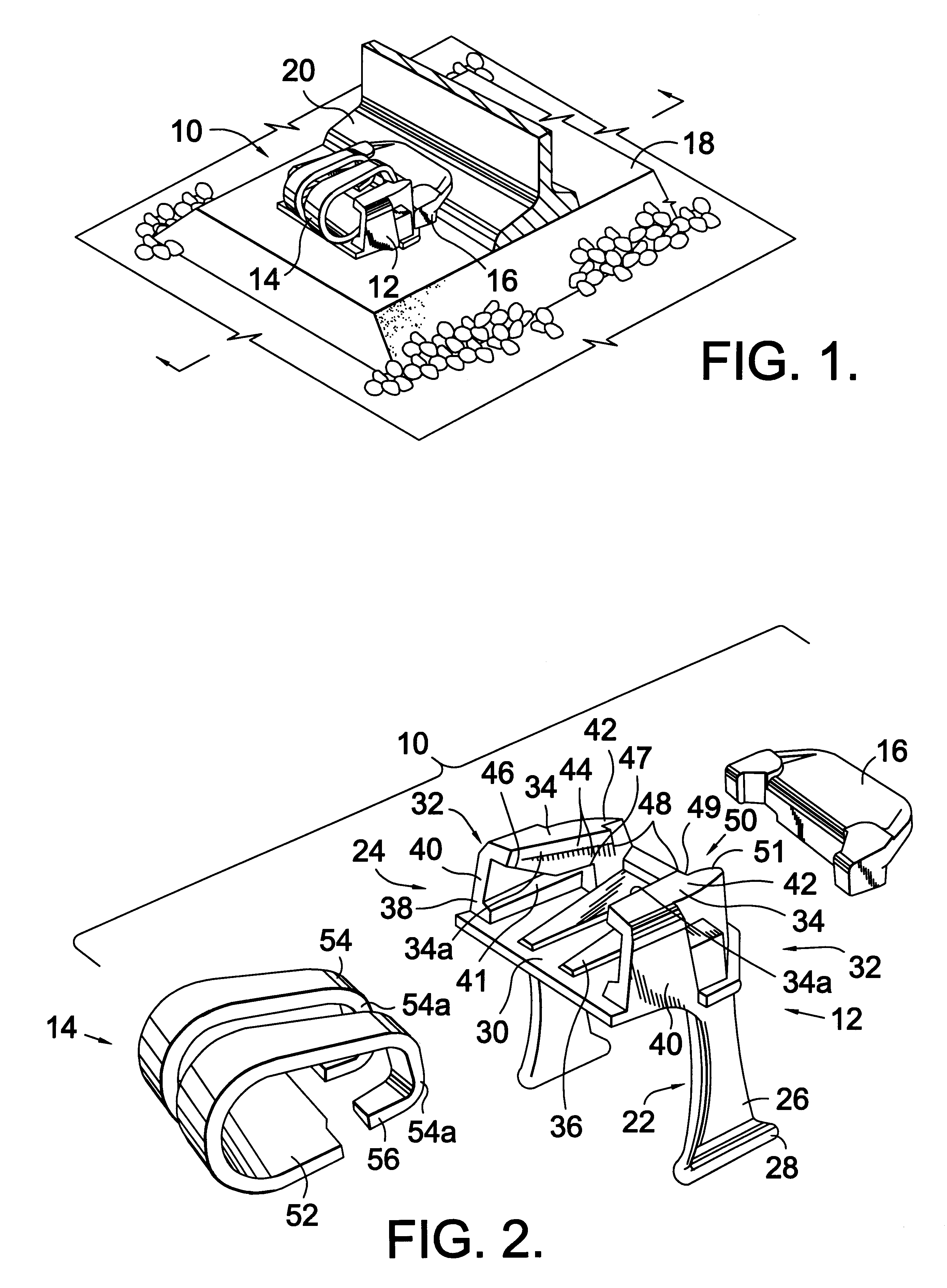 Rail fastening system constructed to allow pre-assembly of a rail clip and shoulder