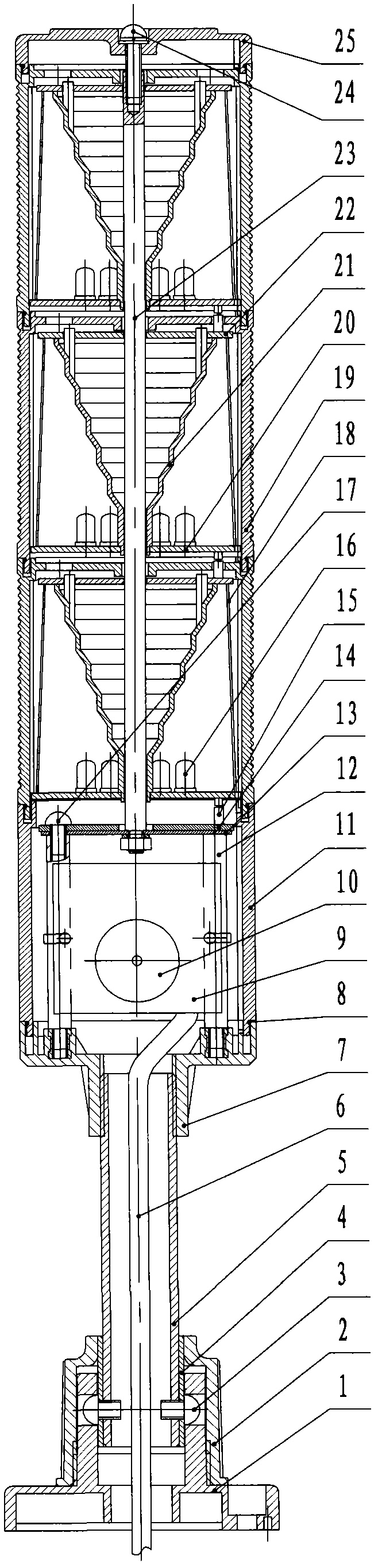 Caution light device for numerical control machine