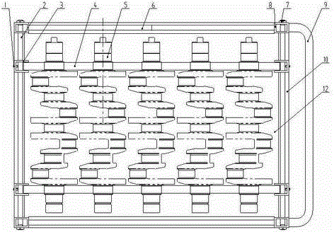 Transfer cart with crankshafts