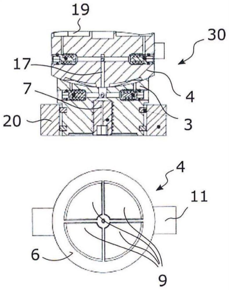 Bearing arrangement with self-adjusting force elements which are resistant to malfunctioning