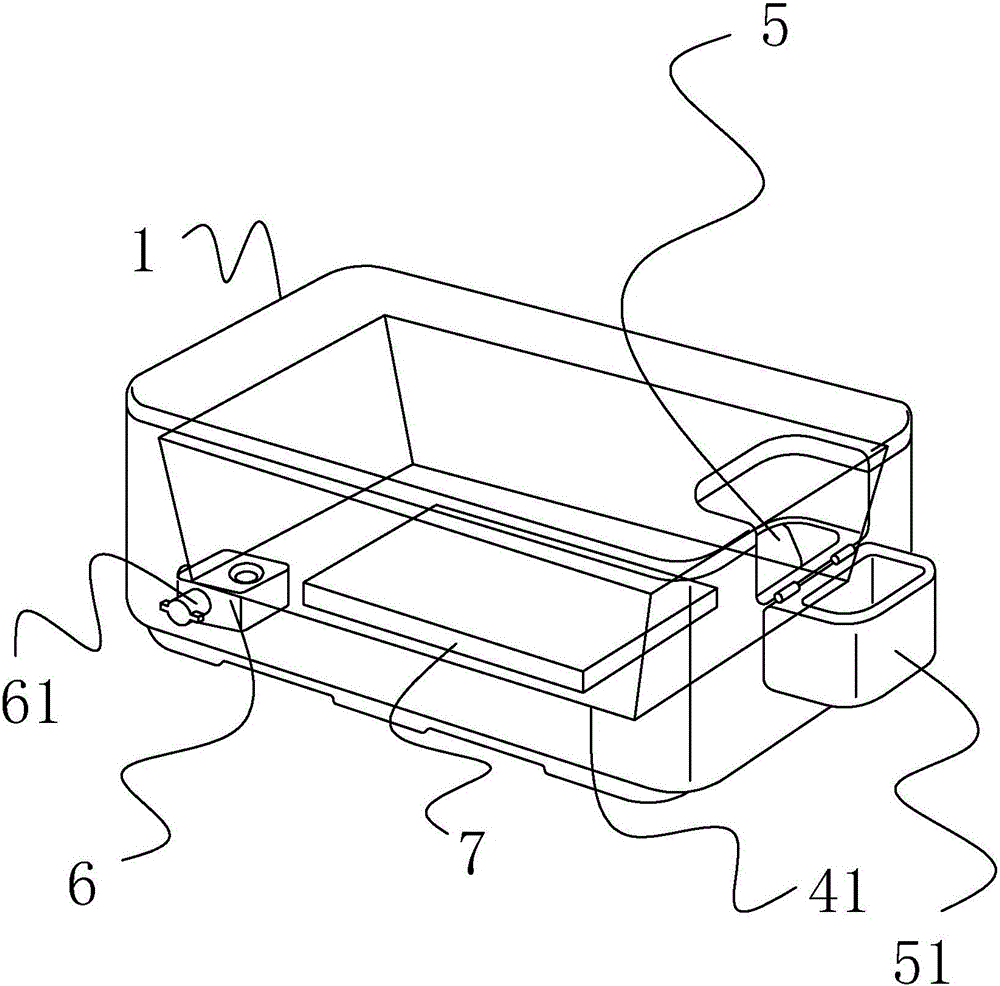 Lunch box using hot water to heat foods