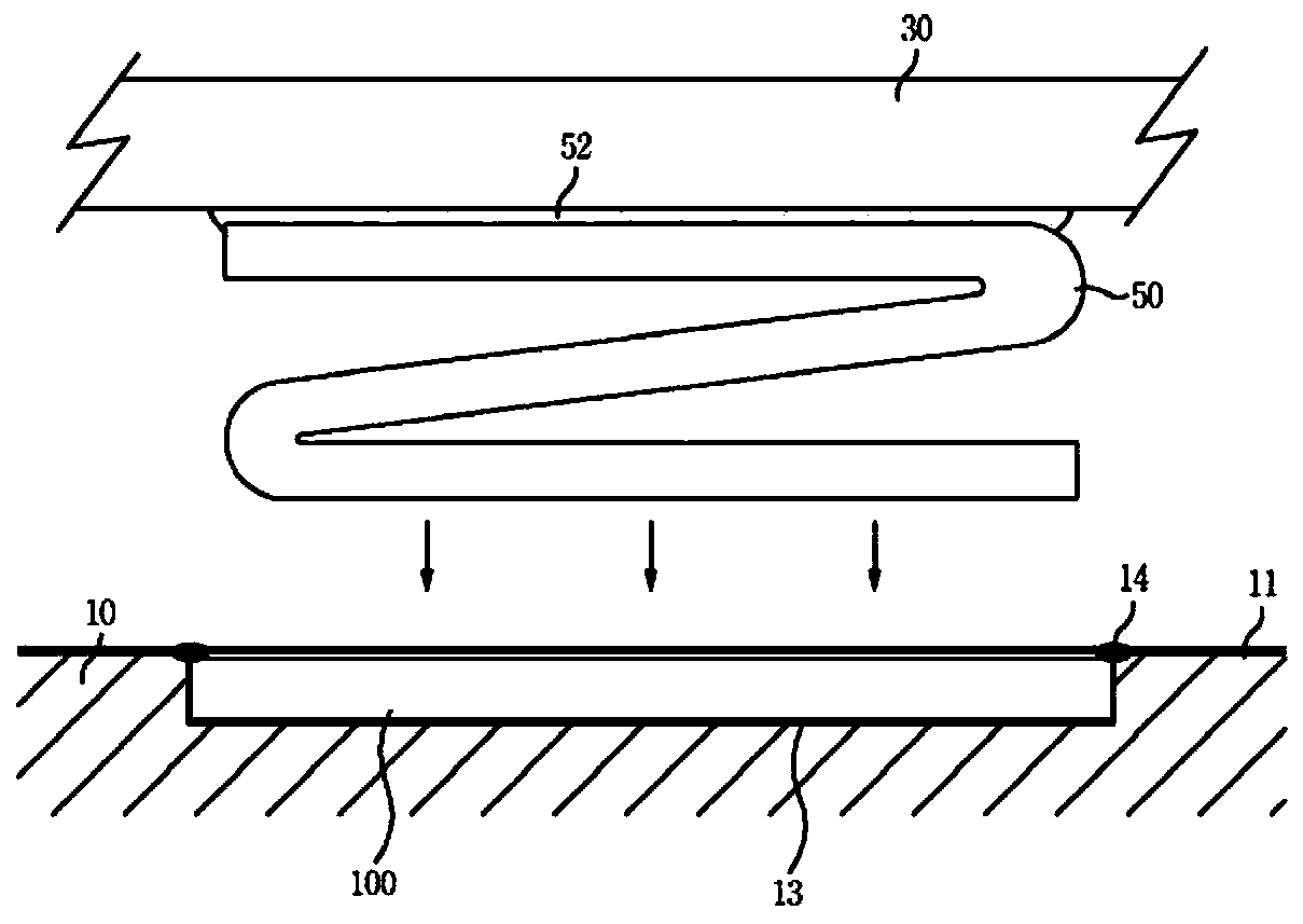 Mounting structure for electric contact terminal