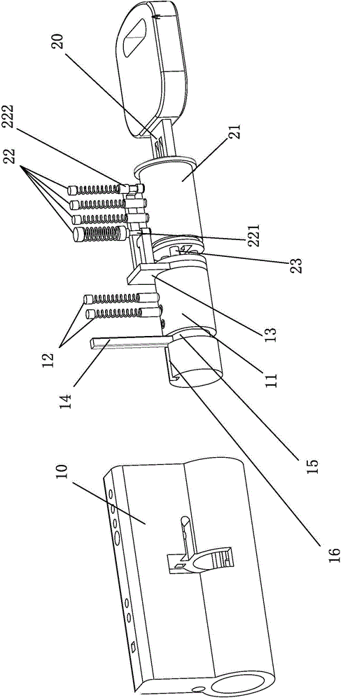 Dual-lock-pin mutual control and decoding method of lockset