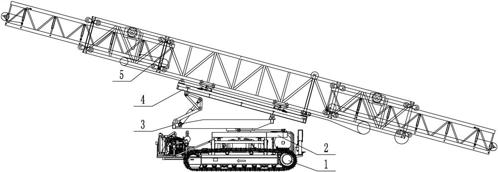 Modular crawler-type transfer machine and self-assembly method thereof