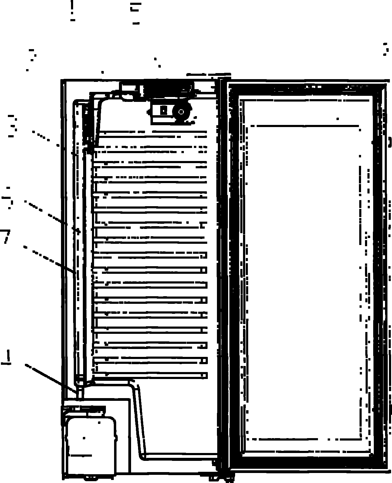 Constant-humidity air-cooling wine cabinet and microprocessor humidity control method thereof