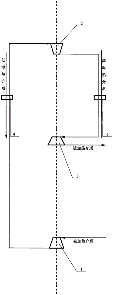 Open type both-way thermodynamic cycle and first-kind heat drive compression type heat pump