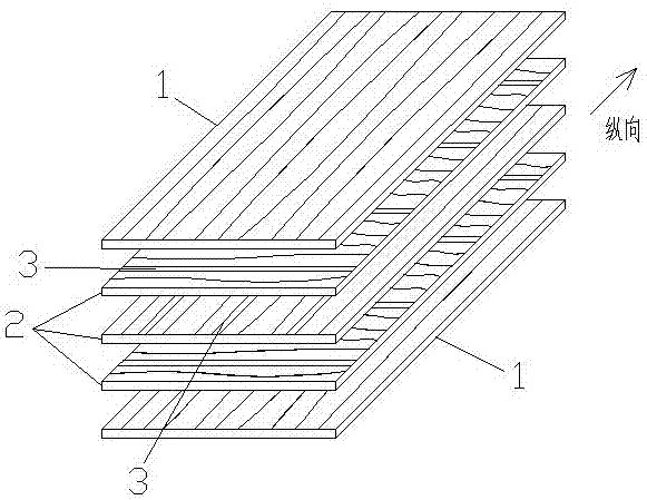 Formaldehyde-free flame-retardant and waterproof glued wood laminated board and production method thereof