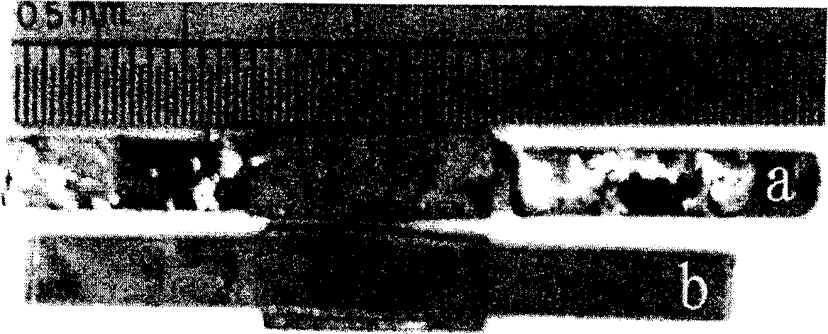 Connecting method of MgB* superconduction in strip shape