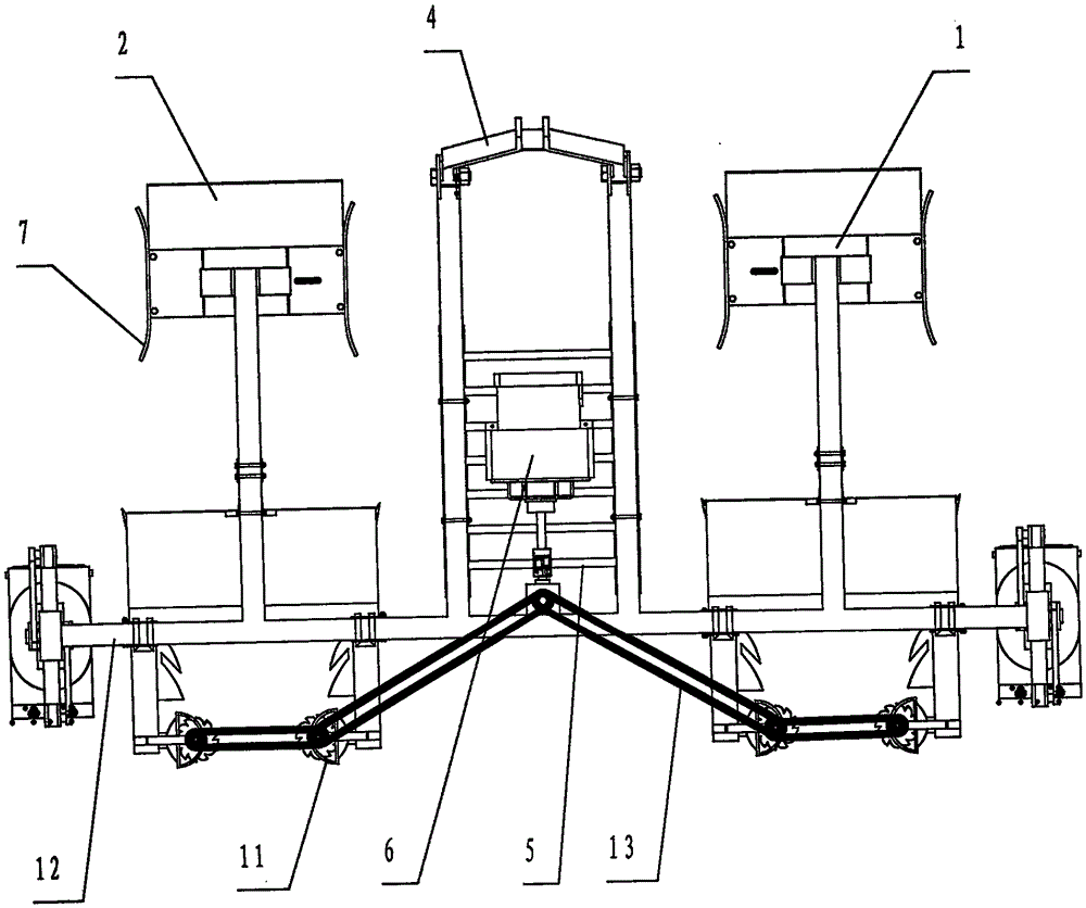 Full-control profiling elevating cotton top-cutting machine