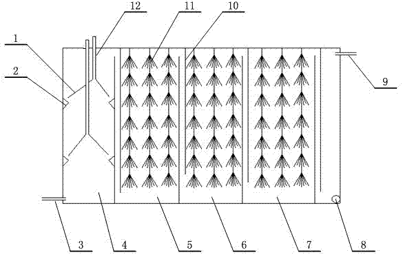 Method for treating garlic processing waste water