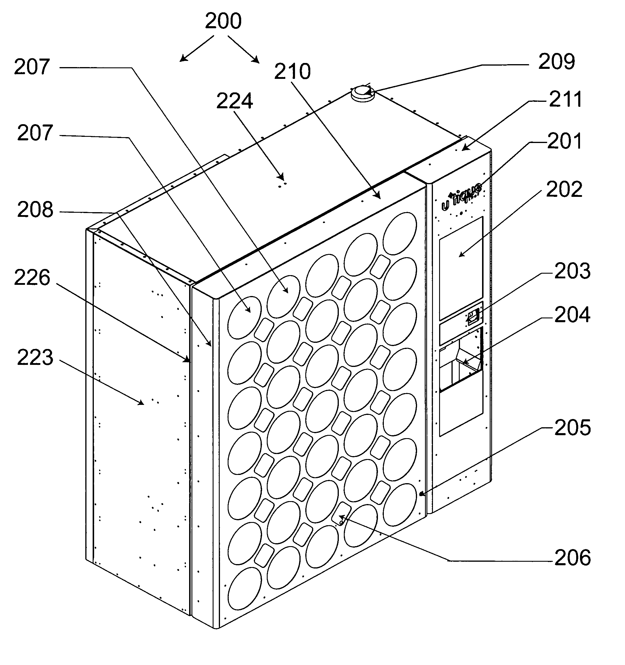 Customer retention system and process in a vending unit, retail display or automated retail store