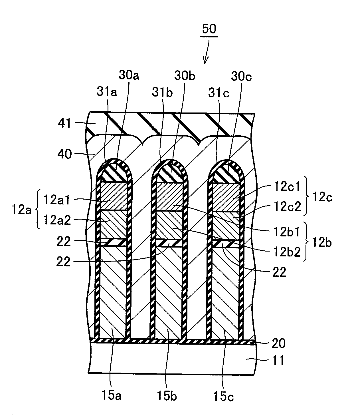 Nonvolatile semiconductor device and method of manufacturing nonvolatile semiconductor device