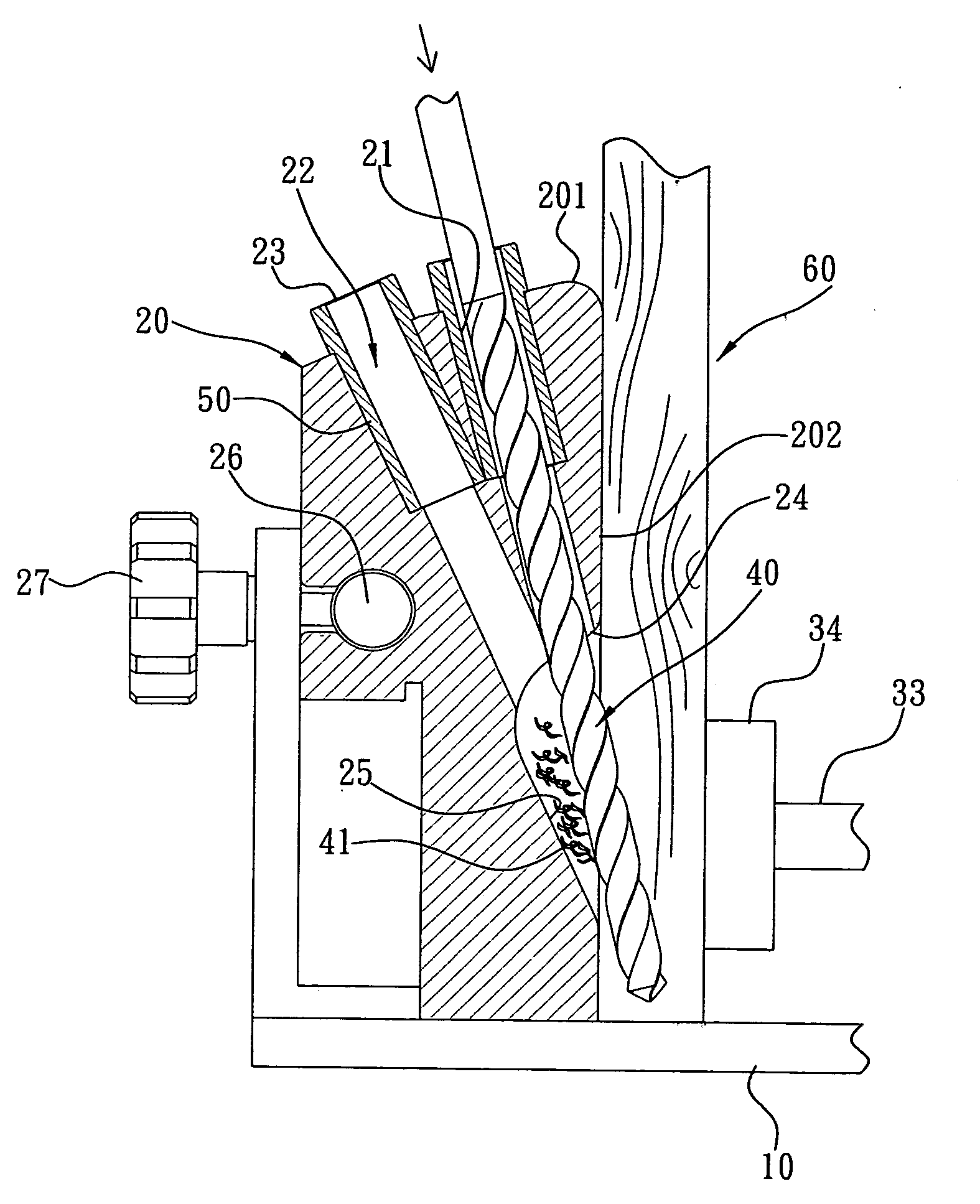 Inclined-hole drilling jig