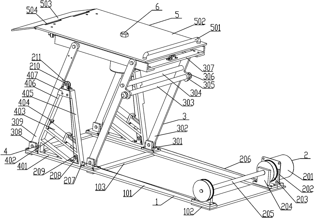 Rotary lifting parking device and operation method thereof