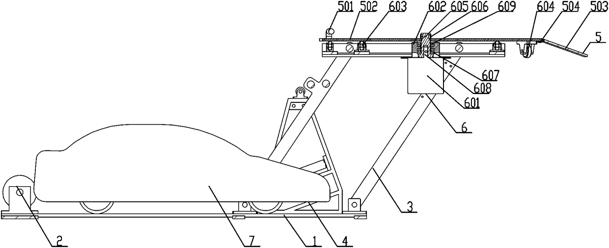 Rotary lifting parking device and operation method thereof