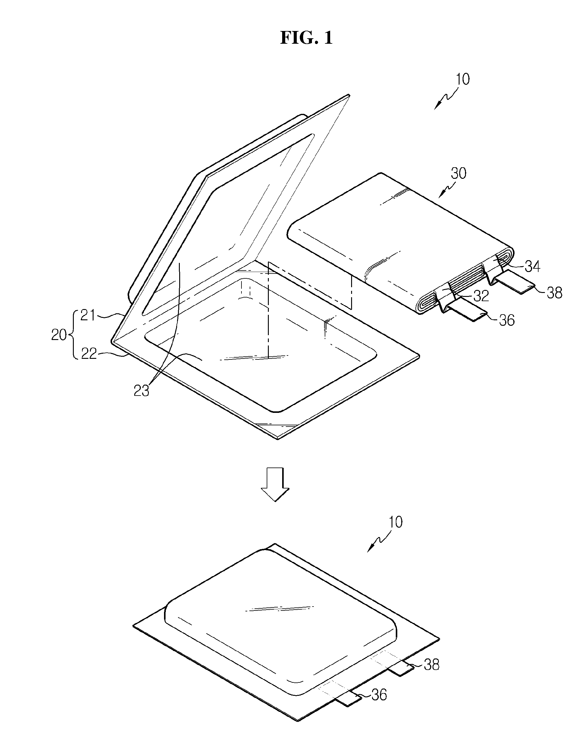 Secondary Battery Of Improved Lead Structure