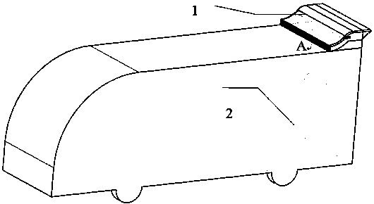 Rear-mounted bus engine compartment heat radiation device and mounting mode thereof