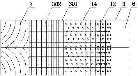 Combined threshing separation device of transverse tangential flow roller and longitudinal dual axial flow roller