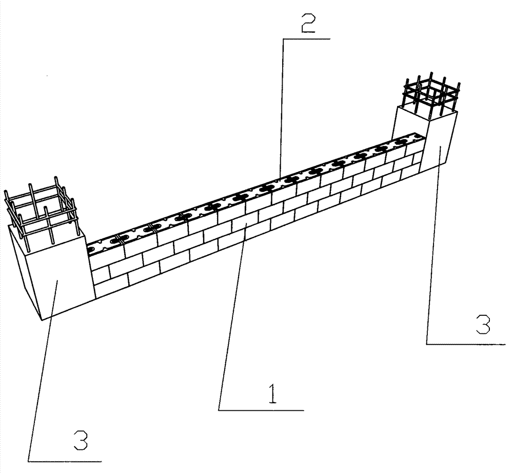 Novel wall self thermal insulation system combining cast-in-situ wall and thermal insulation building blocks