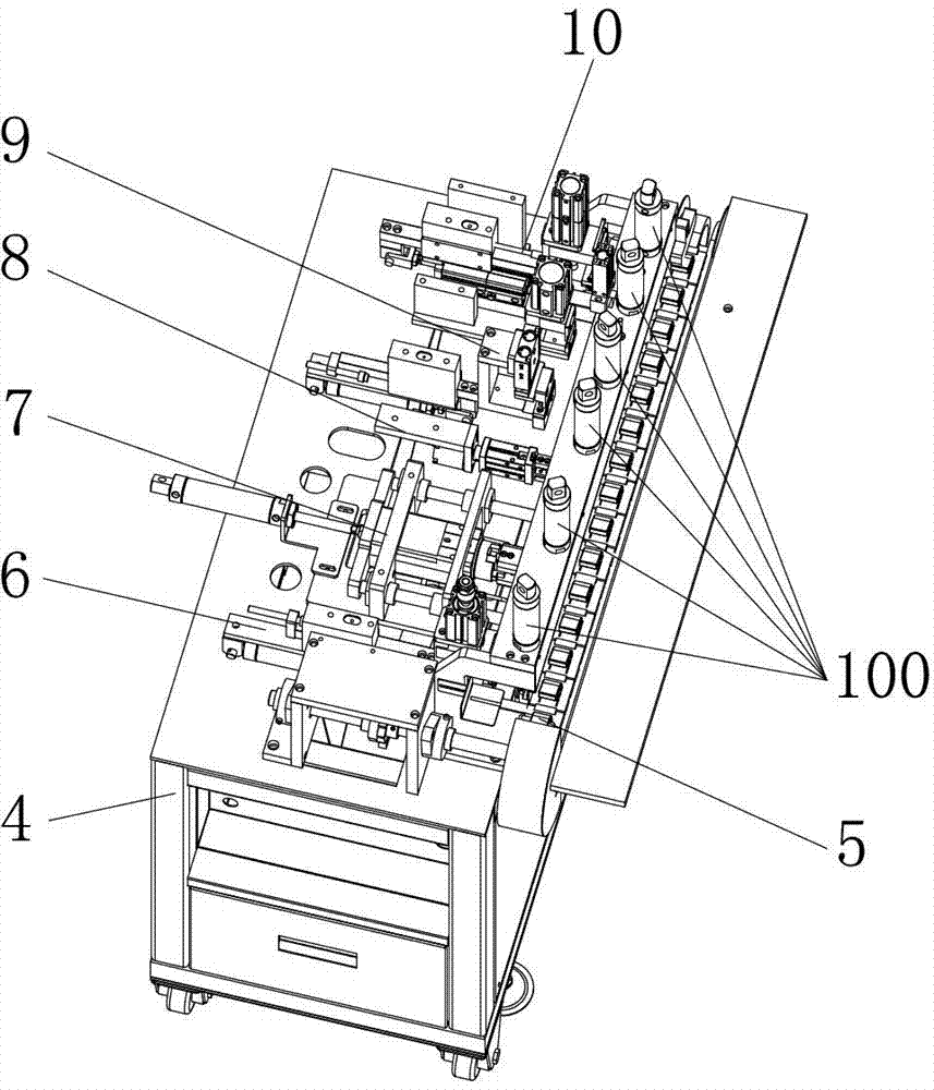 Electric wire skinning yarn-shearing machine