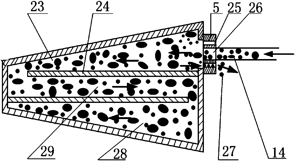 Laser processing drilling method of workpiece with complex cavity and auxiliary filling system