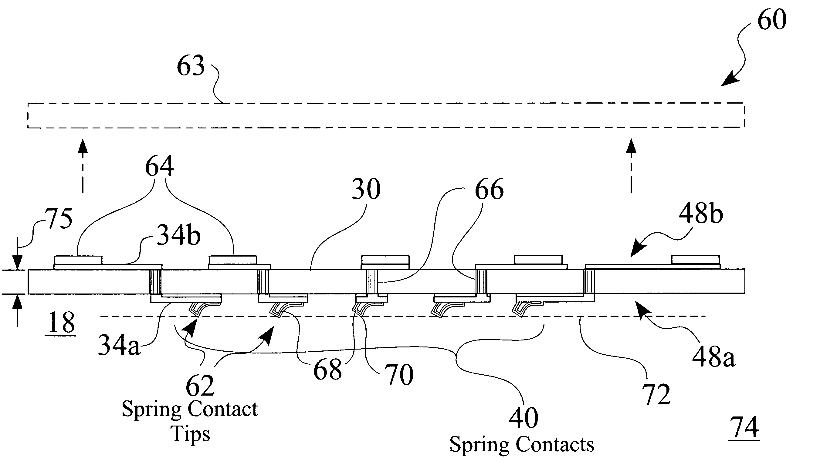 High density interconnect system for IC packages and interconnect assemblies