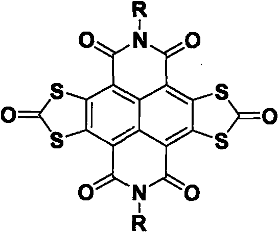 Preparation method of (1,3-dithio-2-carbonyl)-condensed naphthaldiimide/carbon nanotube composite thermoelectric material