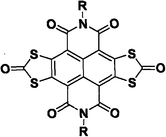 Preparation method of (1,3-dithio-2-carbonyl)-condensed naphthaldiimide/carbon nanotube composite thermoelectric material