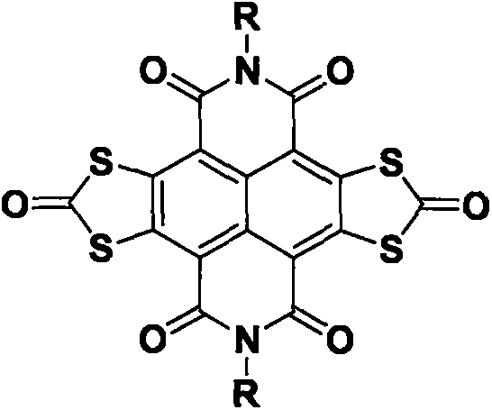 Preparation method of (1,3-dithio-2-carbonyl)-condensed naphthaldiimide/carbon nanotube composite thermoelectric material