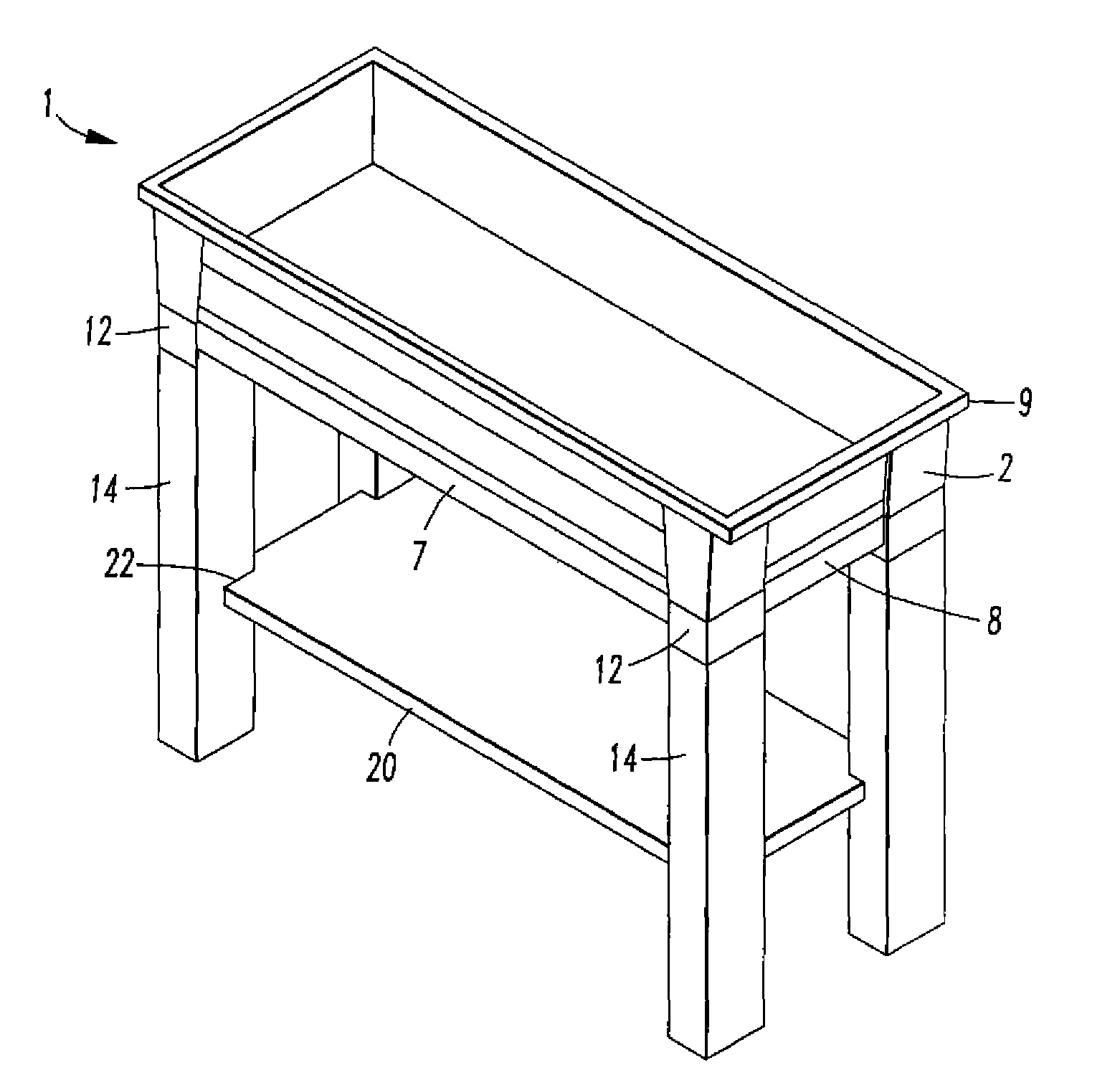 Stackable elevated planter