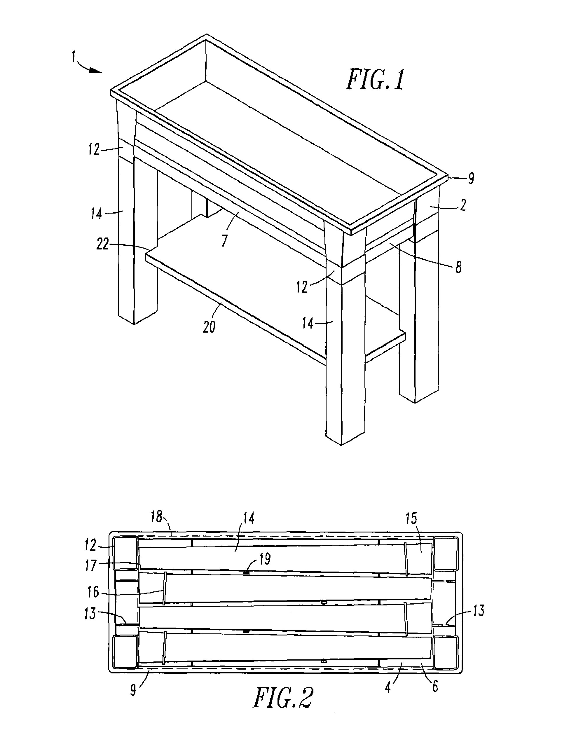 Stackable elevated planter