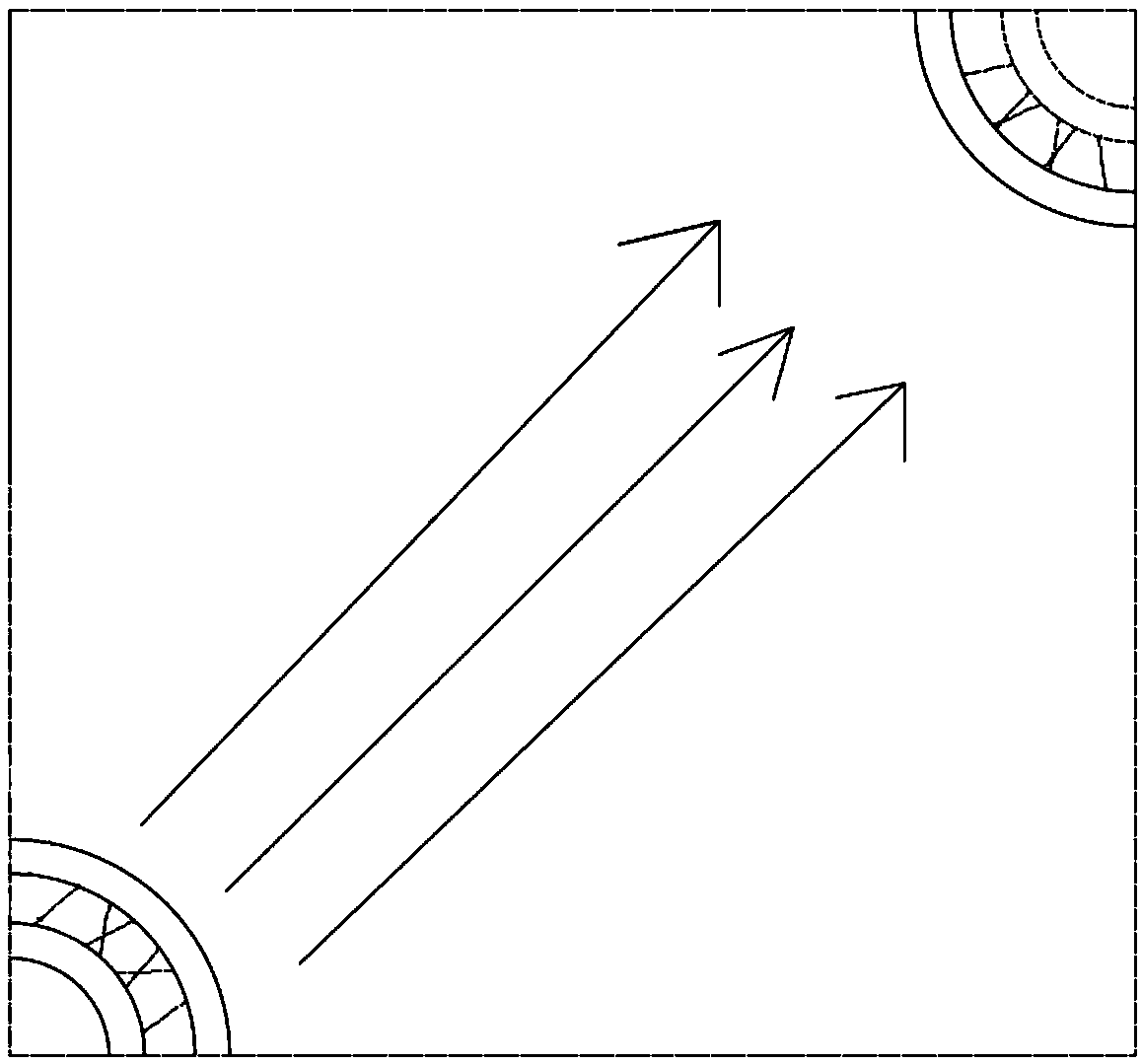 Wind-powered double reducing pipe type driven cooling system