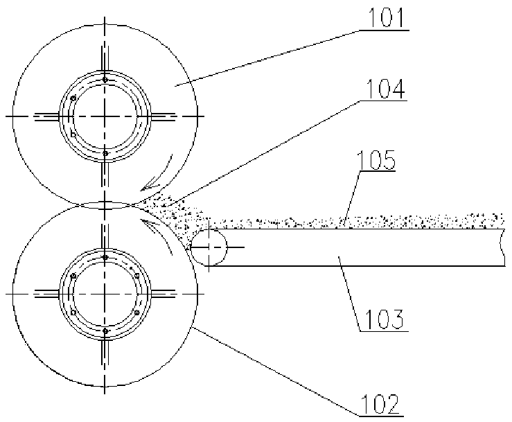 Granulator material feeding mechanism and granulator