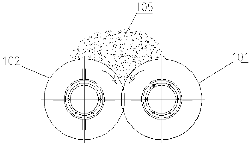 Granulator material feeding mechanism and granulator