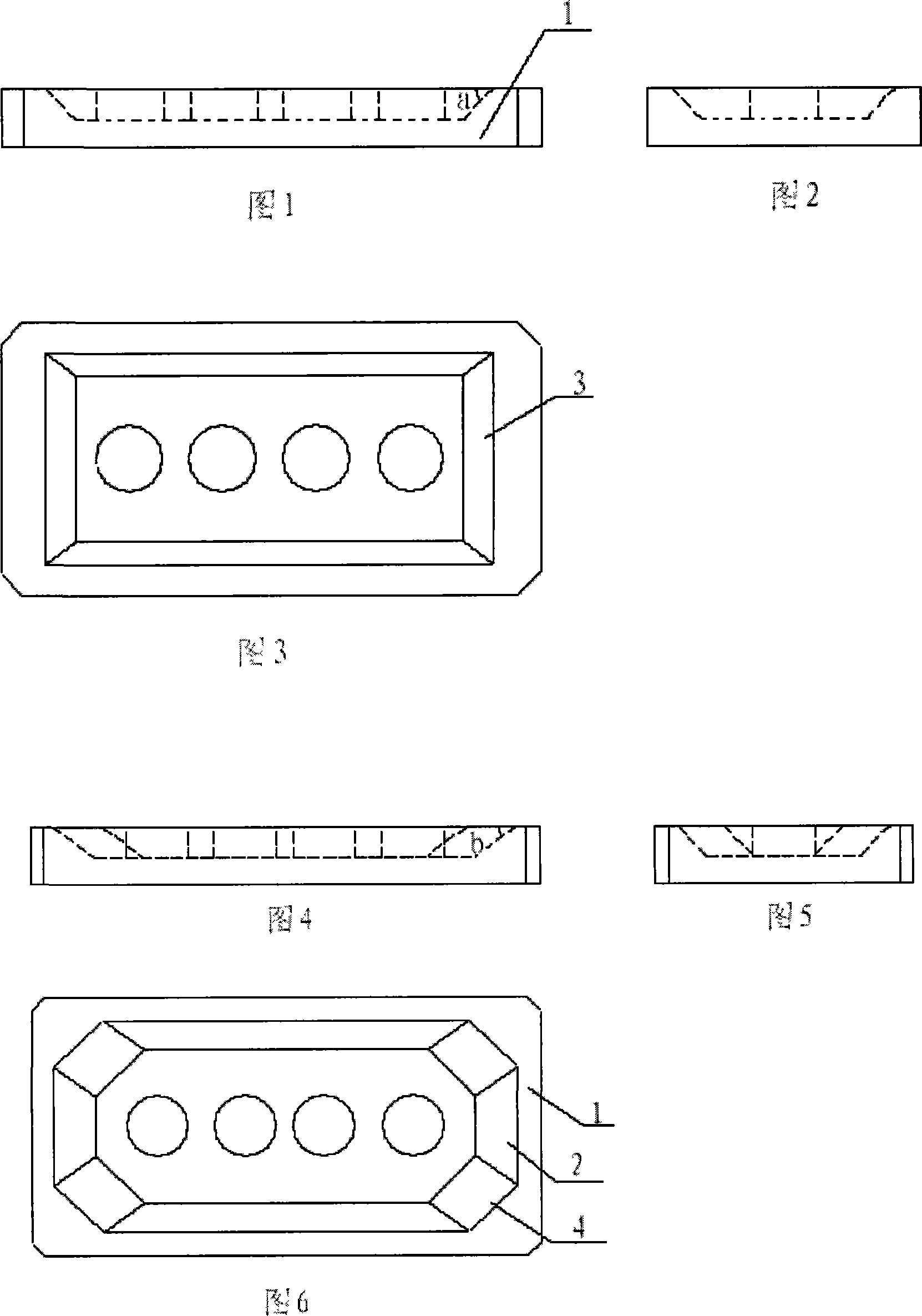 Method for preparing mould cover of carbon block on anode of heterogeneous edge table in use for electrolyzing aluminum