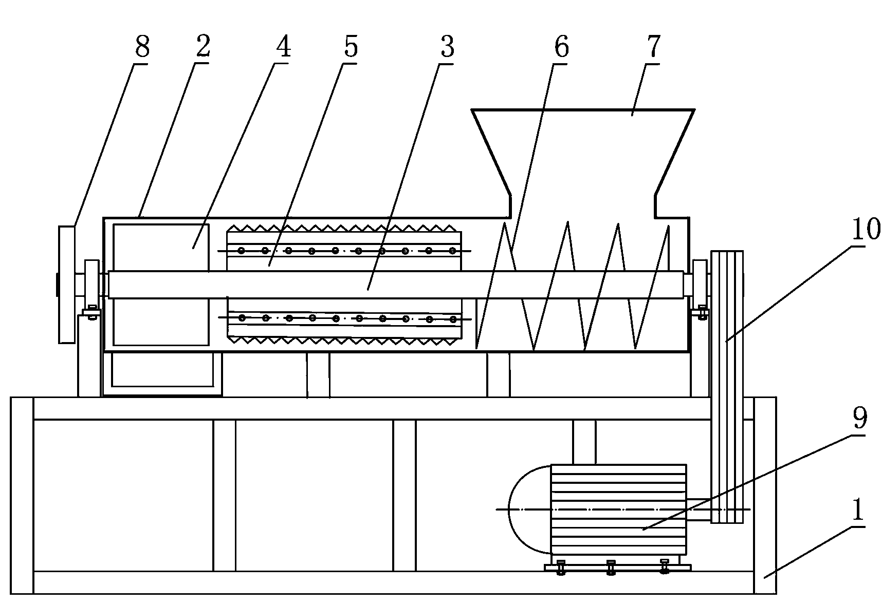 Straw devillicate machine