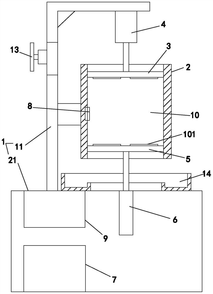 A tea forming bag kneading machine