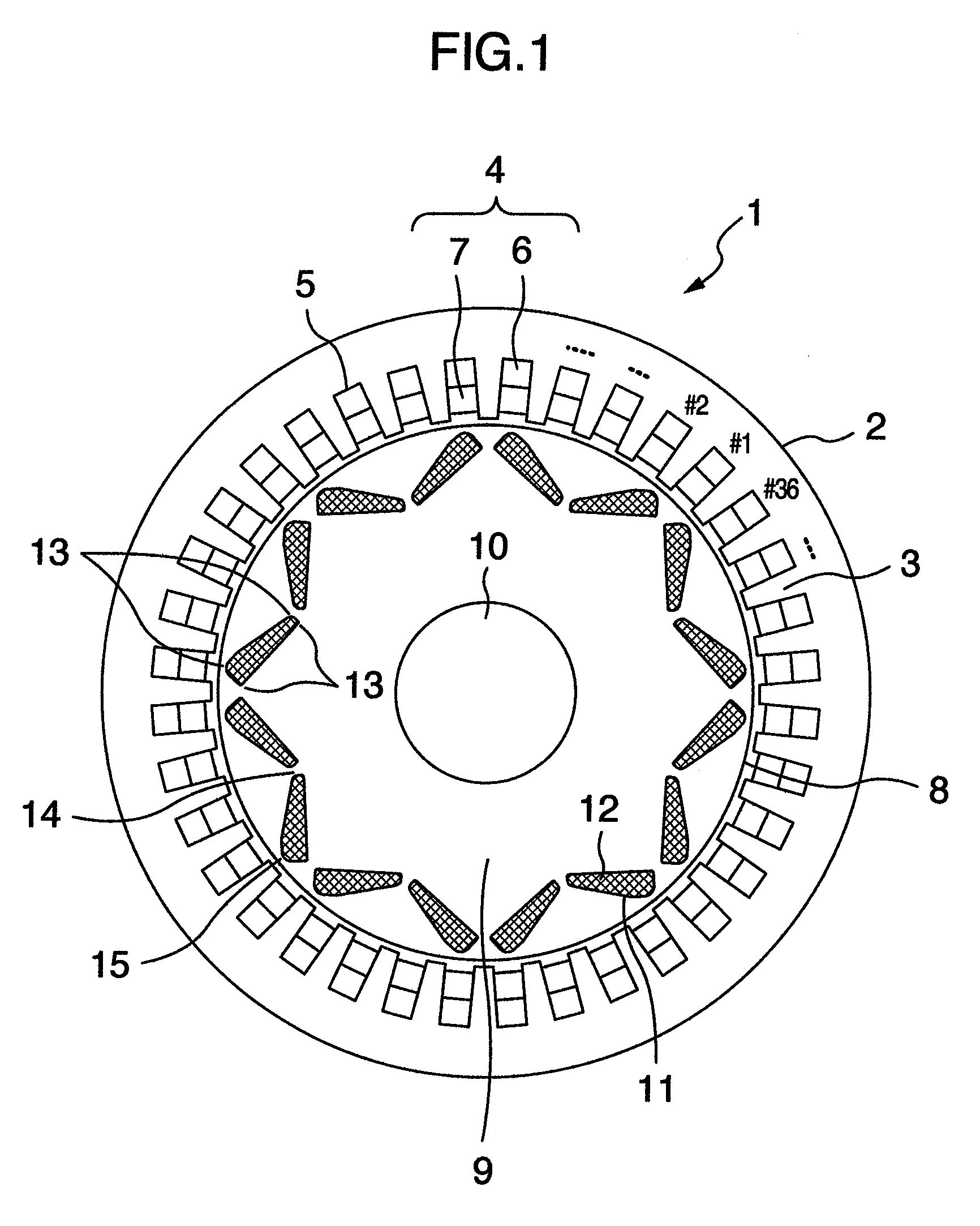 Permanent-magnet type electric rotating machine and permanent-magnet type electric rotating machine system for automobile or train