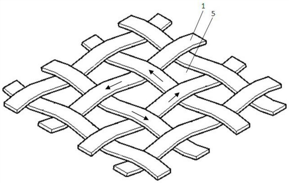 Concrete plaited block base layer of asphalt pavement