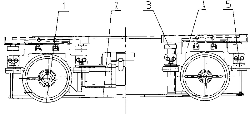 Driving mechanism of track-type transporting vehicle