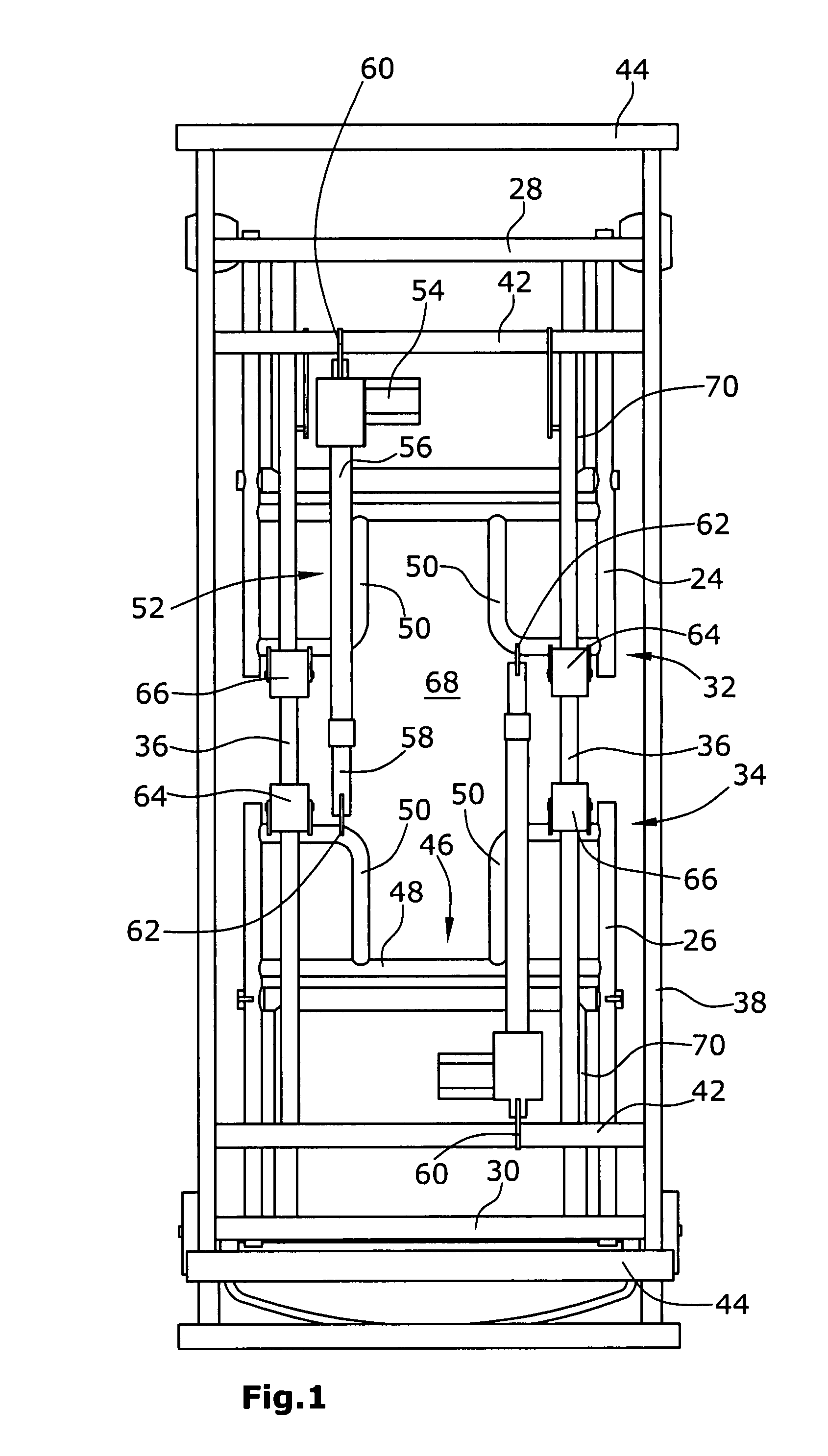 Height-adjustable bed